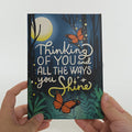 Thinking of You Butterfly Jar Light-Up Pop-Up Card