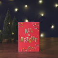 All Is Bright Holiday Reindeer Light-Up Pop-Up Card
