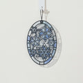 Let It Snow Snowflakes Suncatcher Card