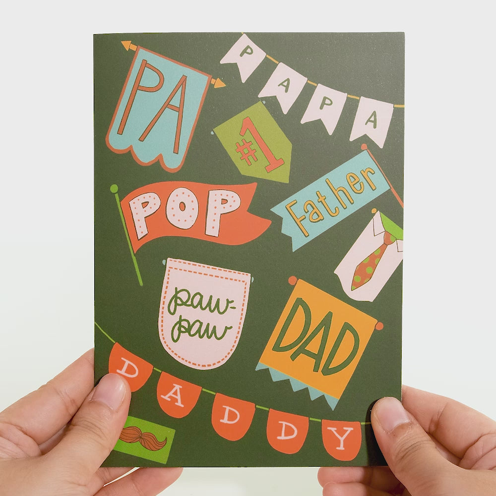 Paper Love Pop-Up-Karte Zum Vatertag – 3D-Design, 12,7x17,8 Cm, Inkl. Umschlag & Notizanhänger