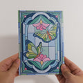 Stained Glass Butterfly Light-Up Pop-Up Card