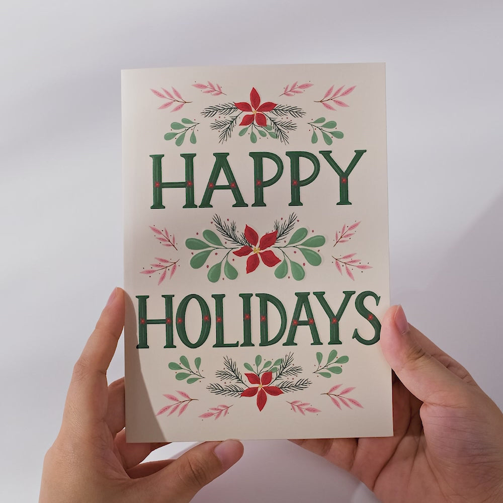 Holiday Cardinal Classic Ornament Card