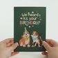 We Heard It's Your Birthday Dog and Cat Pop-Up Card