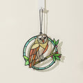 Nature's Peace Owl Suncatcher Card