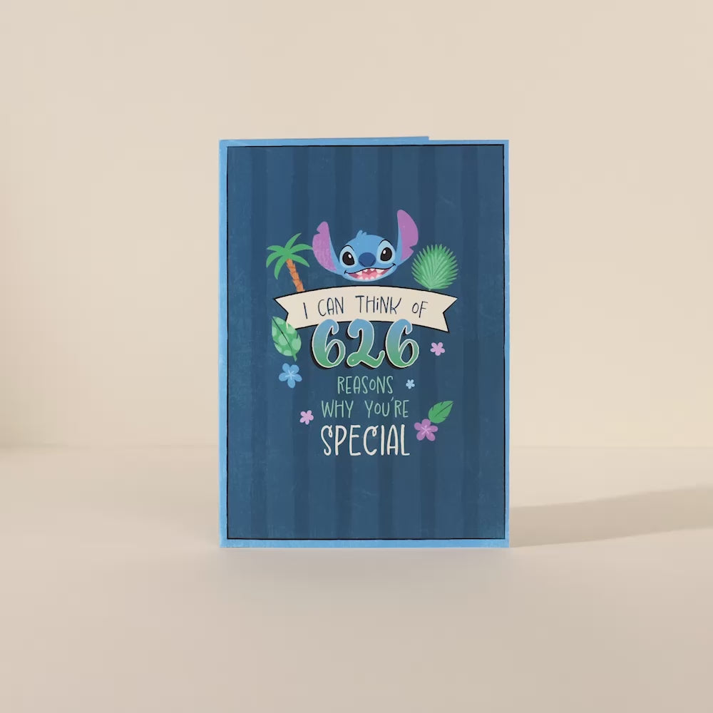 Disney's Stitch '626 Reasons' Plushpop Card – Lovepop