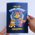 PAW Patrol Chase 'Paws-itively Amazing' Plushpop Card