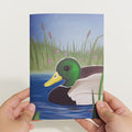 Pondside Mallard Ducks Pop-Up Card