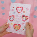 'Happy Valentine's Day' Love Cat Plushpop Card