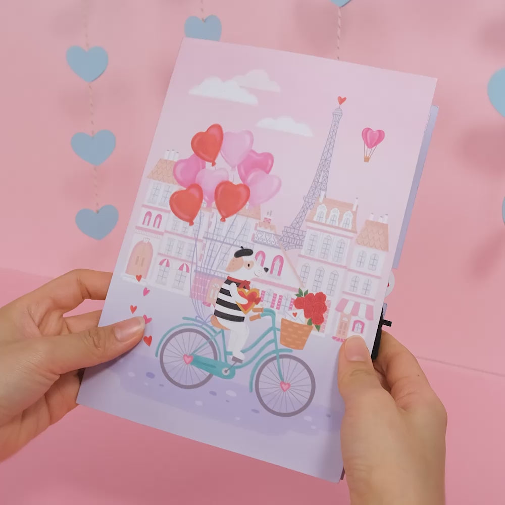 French Love Dog Plushpop Card – Lovepop