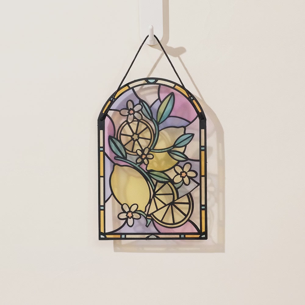 Zest Birthday Lemons Suncatcher Card