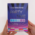 Robot Birthday Party Music and Lights Pop-Up Card and Sentiment Set