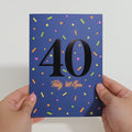 Party ’til 8pm 40th Birthday Pop-Up Card