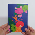 Tropical Floral Palm Pop-Up Card