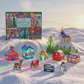 Merry Village Stained Glass 12 Day Holiday Advent Calendar