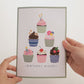 'Birthday Wishes' Cupcake Cat Plushpop Card