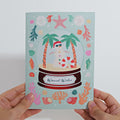 Warm Wishes Seaside Santa Pop-Up Card