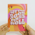 Let the Good Times Roll Roller Skate Pop-Up Card