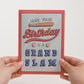 Grand Slam Birthday Baseball Pop-Up Card