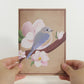 Pink Magnolia Tree Pop-Up Card