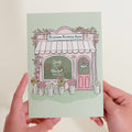 Blossom Flower Shop Card with Mini Bouquet