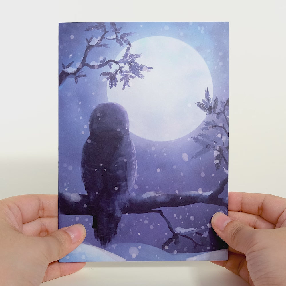 Snowy Owl Pop-Up Card