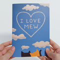 I Love Mew Cats Pop-Up Card
