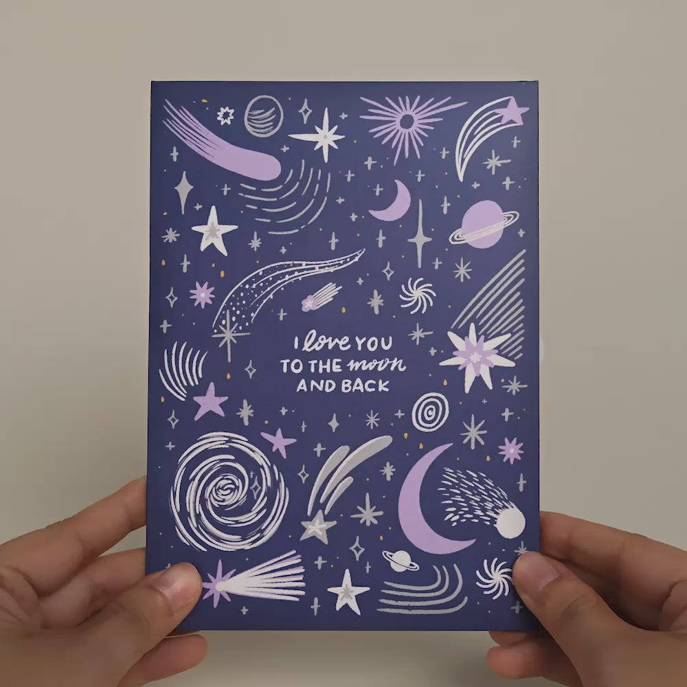 Love You to the Moon and Back Light-Up Pop-Up Card – Lovepop