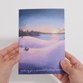 Winter Fox Peaceful Holiday Pop-Up Card