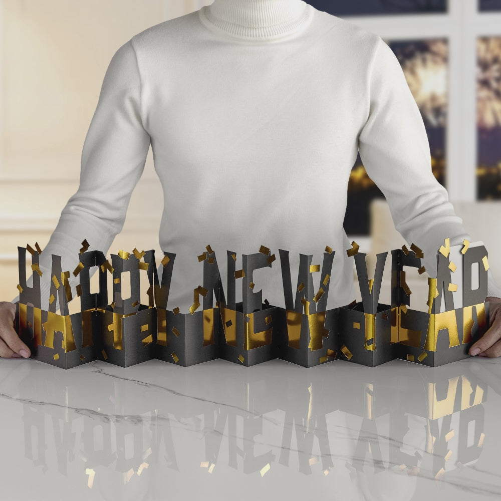 Happy New Year Loooooong Card™ (Expands to 2 feet)