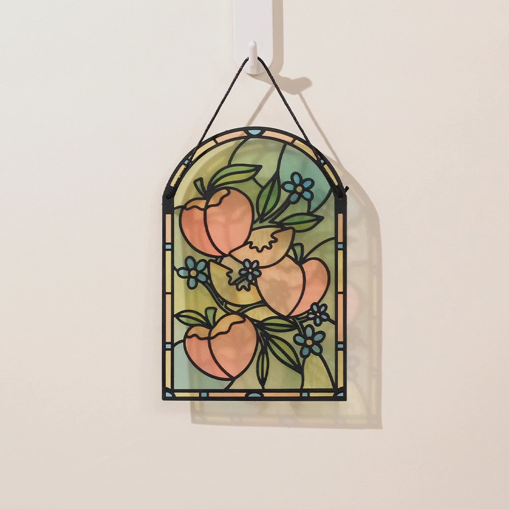Hope Your Birthday is Peachy Suncatcher Card & Pop-Up Bouquet Bundle