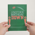 Another Birthday Down Football Pop-Up Card