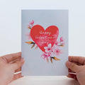 Happy Valentine's Day Cherry Blossom Tree Pop-Up Card
