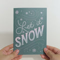 Let It Snow Winter Bunny Pop-Up Card