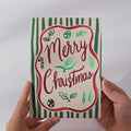 Merry Christmas Santa Classic Ornament Card