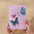 Joy Takes Flight Butterfly Suncatcher Card