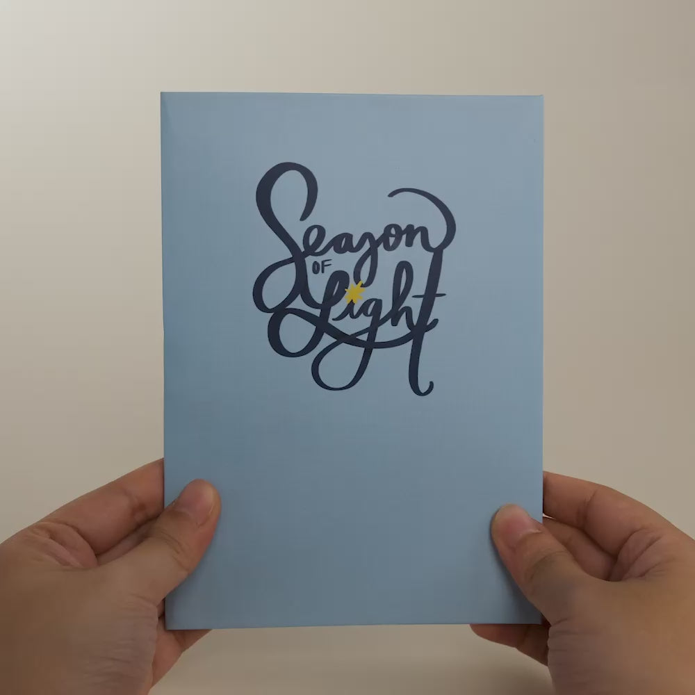 Season of Light Winter Village Light-Up Pop-Up Card