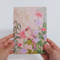 Cardinals in the Garden Pop-Up Card