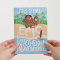 Disney's Moana 2 Epic Birthday Pop-Up Card