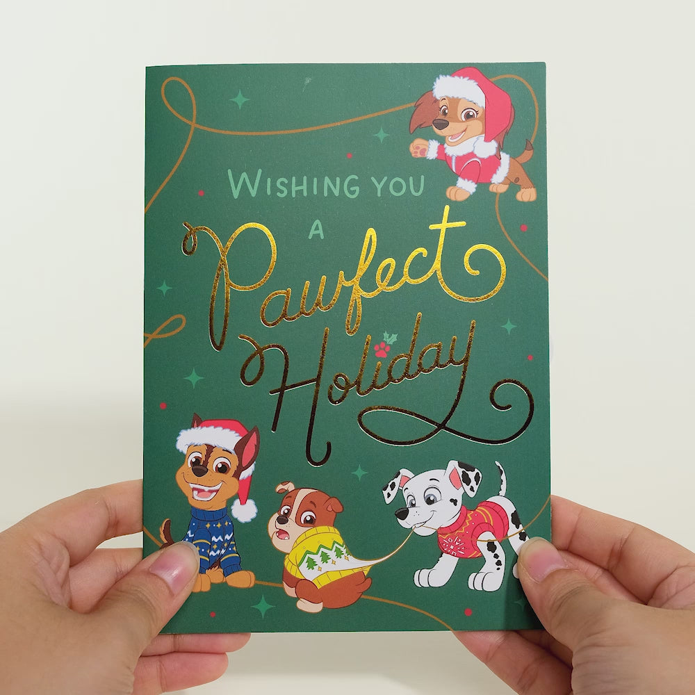 PAW Patrol Pawfect Holiday Pop-Up Card
