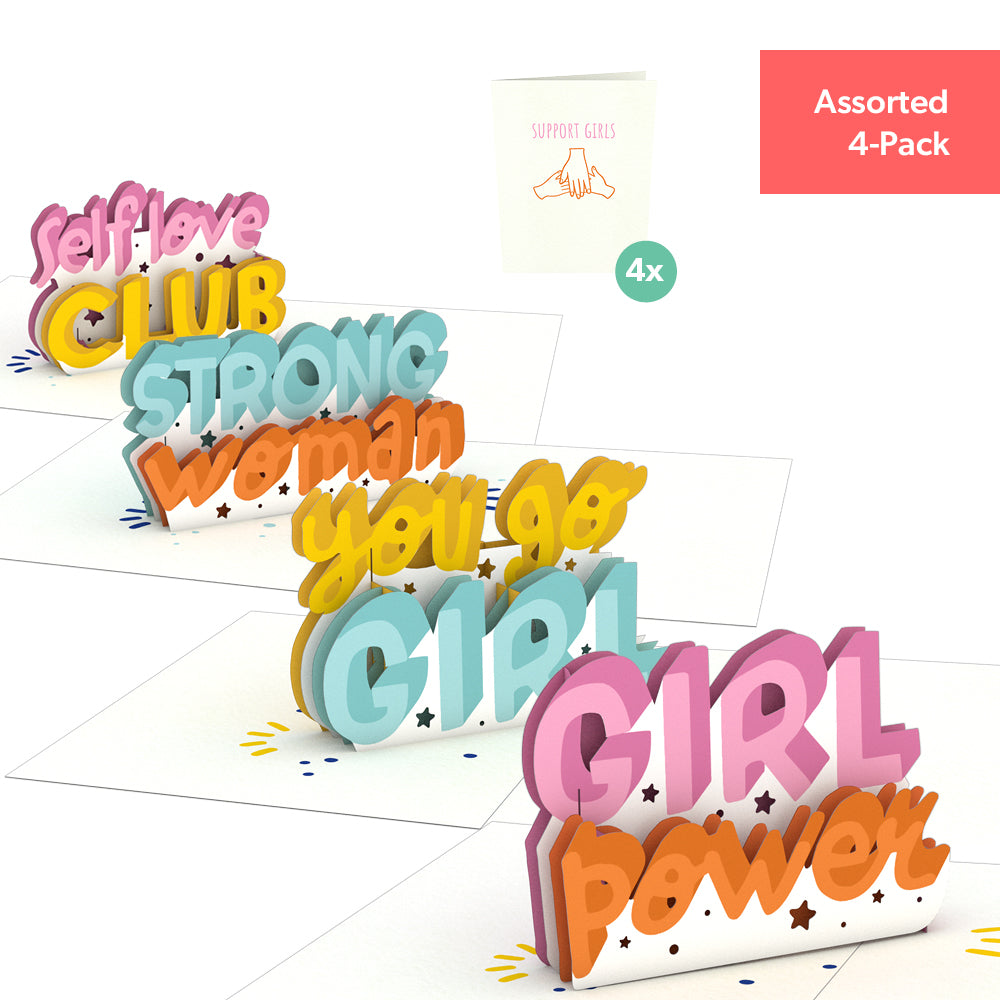 Girl Power Notecards (Assorted 4-Pack)