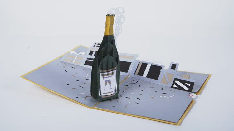 Champagne Celebration Pop-Up Card