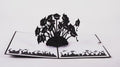 Graduation Hats Black Pop-Up Card