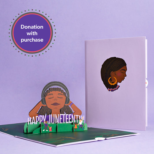 Happy Juneteenth Pop-Up Card