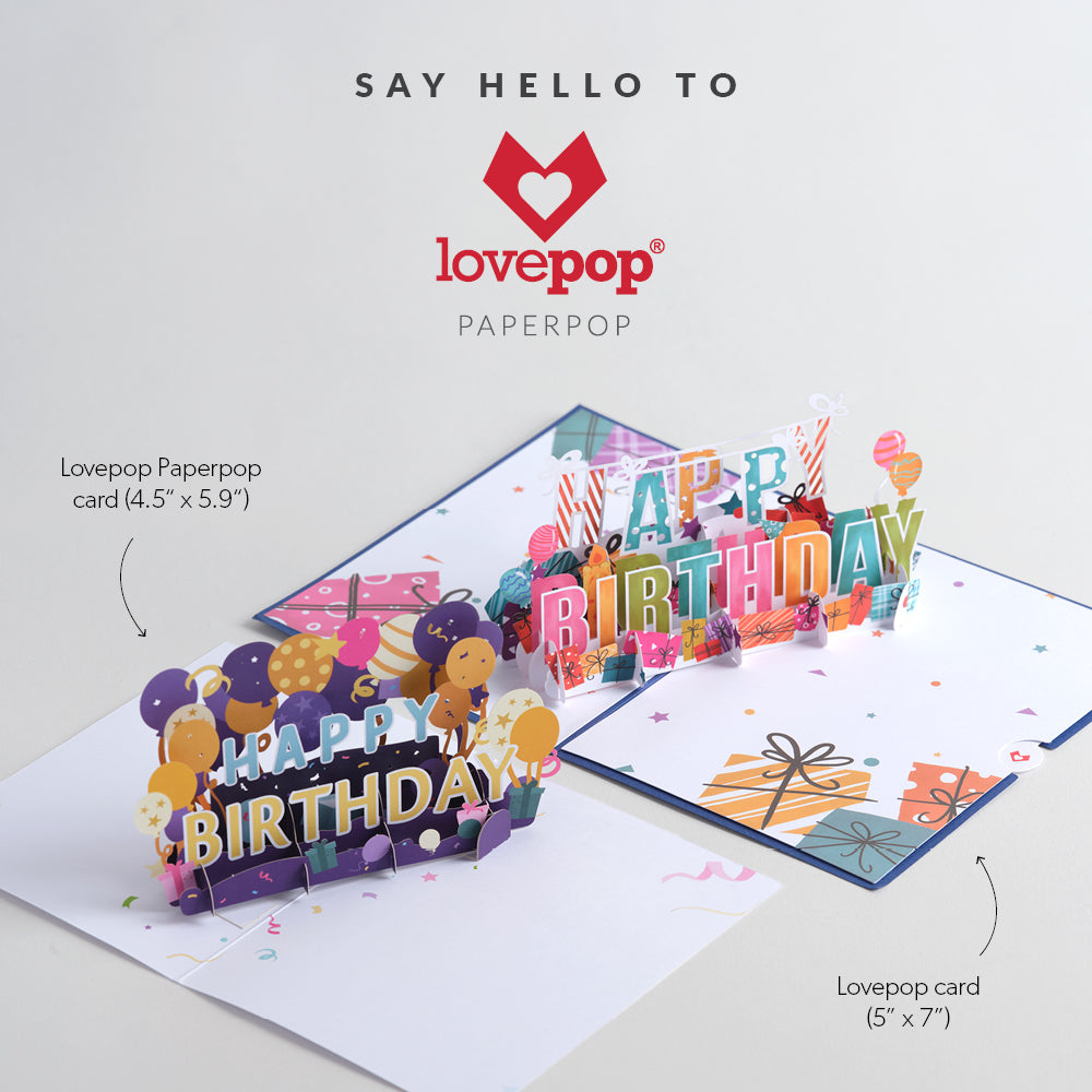 Happy Birthday Balloon Box: Paperpop® Card