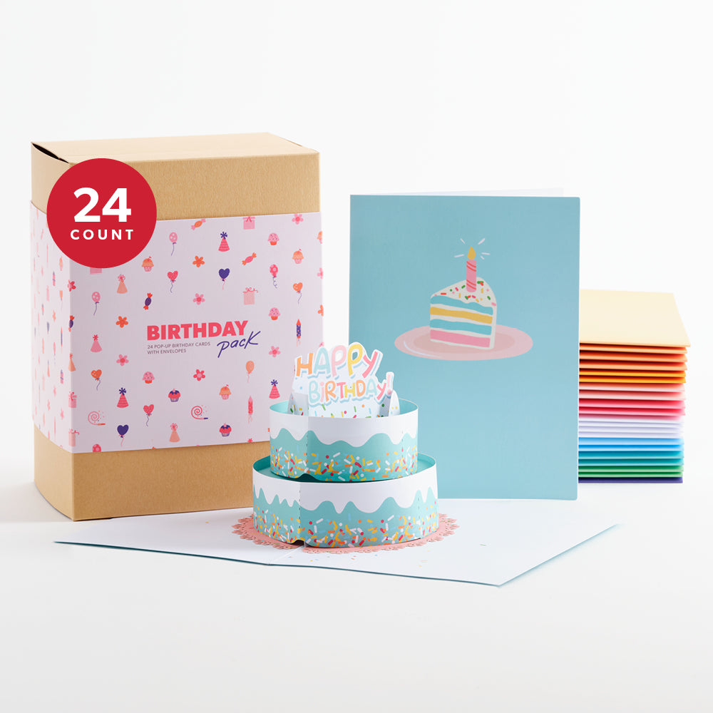 Paperpop Birthday Box Set (Assorted 24-Pack): Paperpop® Card