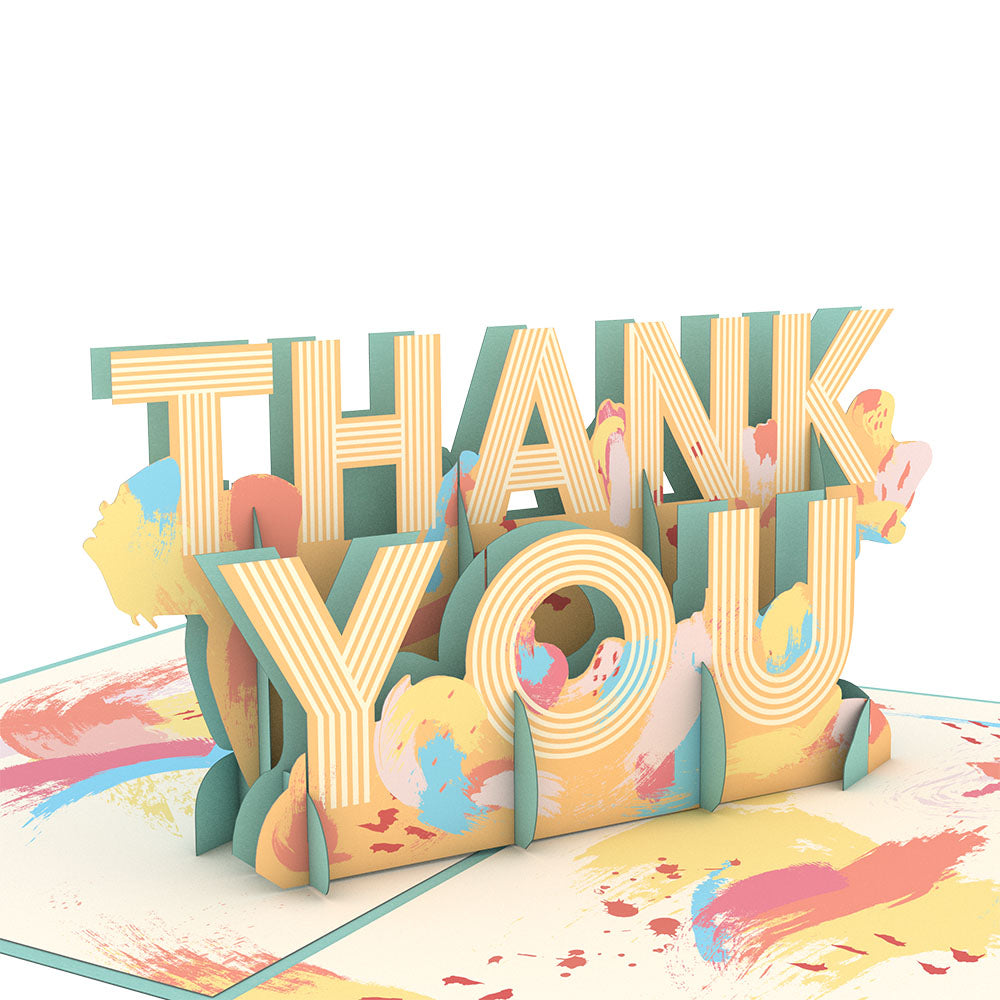 Artistic Thank You Pop-Up Card