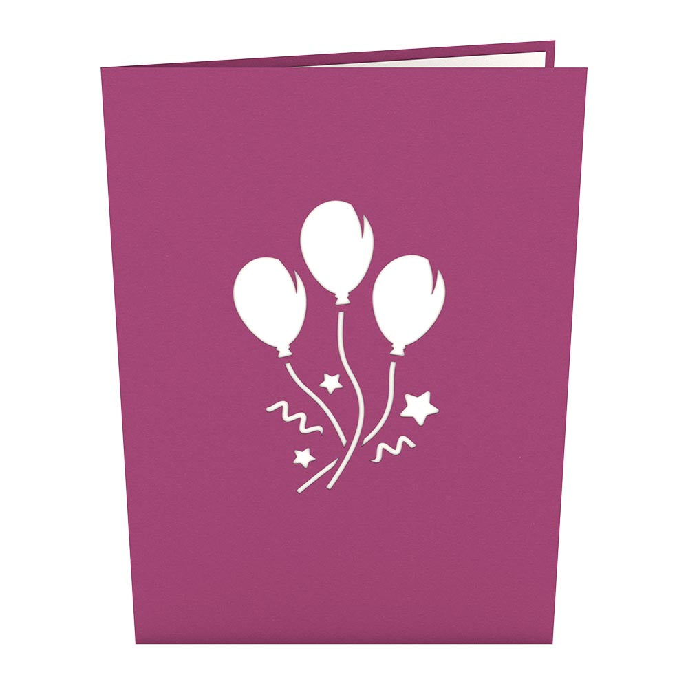 Balloon Bouquet Pop Up Birthday Card