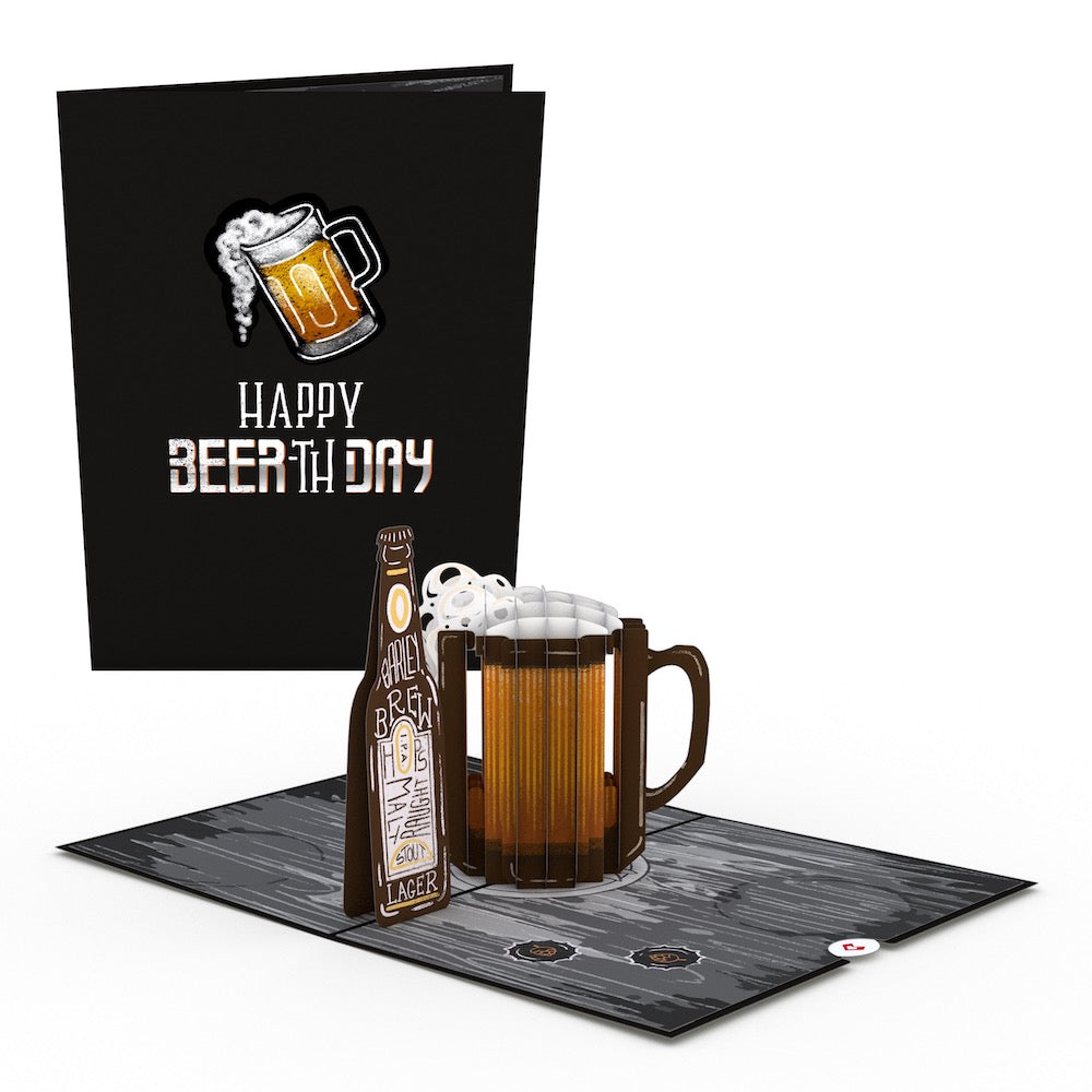 Beer-th Day Pop-Up Card