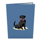 Black Lab Pop-Up Card