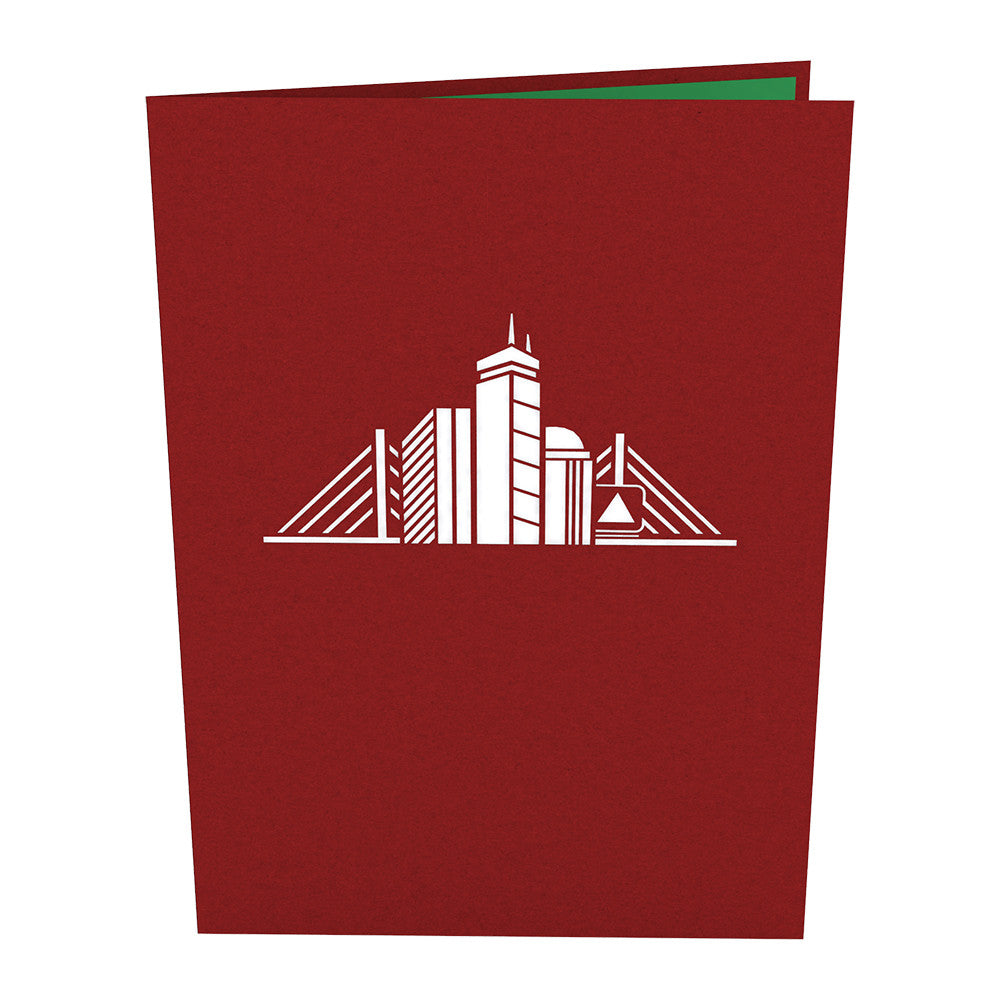 Boston Skyline Pop Up Card